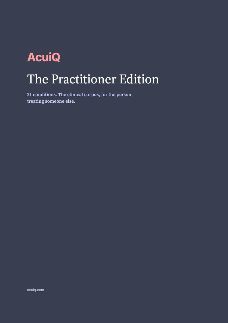 AcuiQ Practitioner Edition